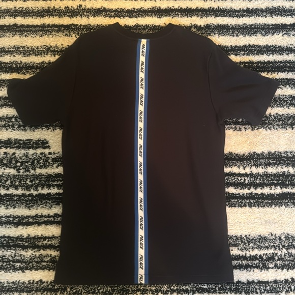 Palace Vertical Weave T-Shirt Black Large FW17 - Picture 3 of 5